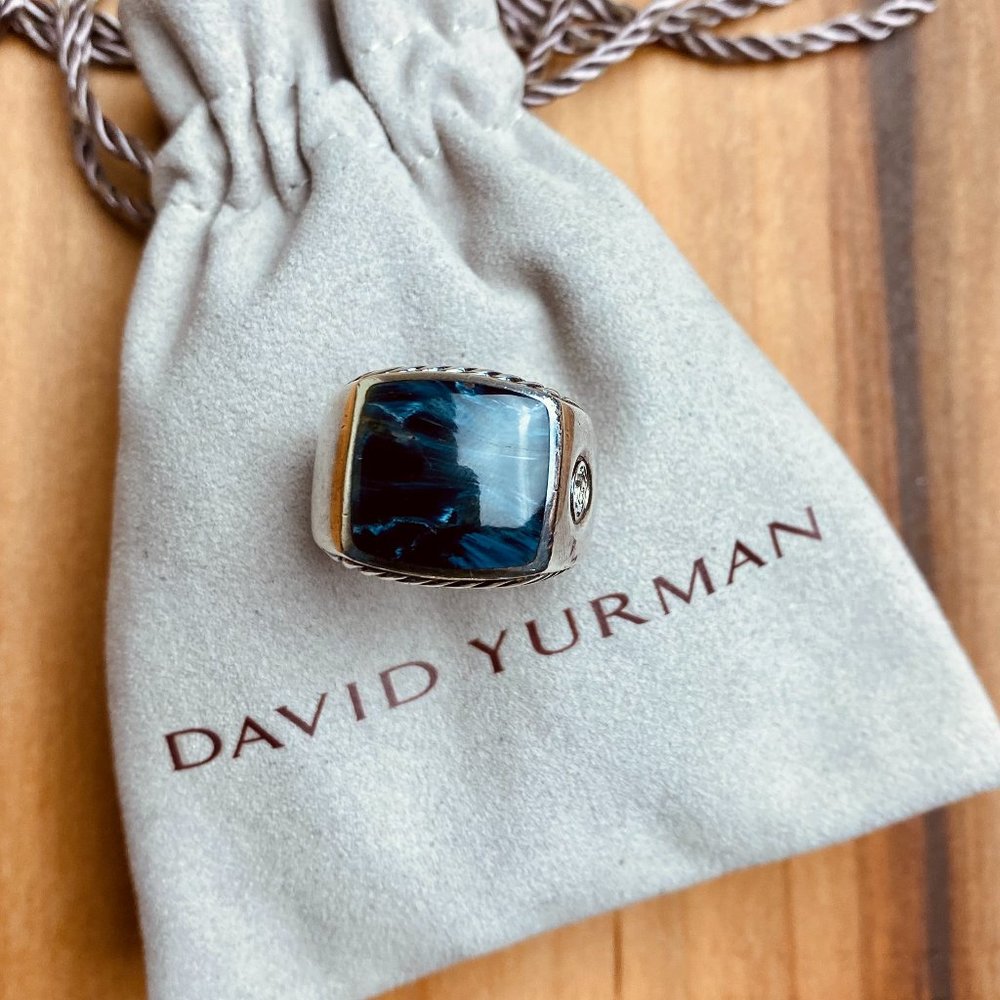 David Yurman Men's Color Ring 15 MM